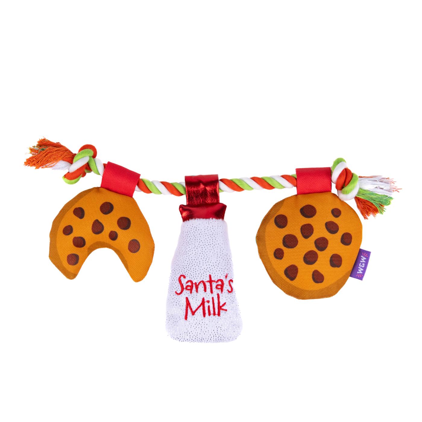 Woof & Whiskers Cookies & Milk on Rope; image 1 of 5