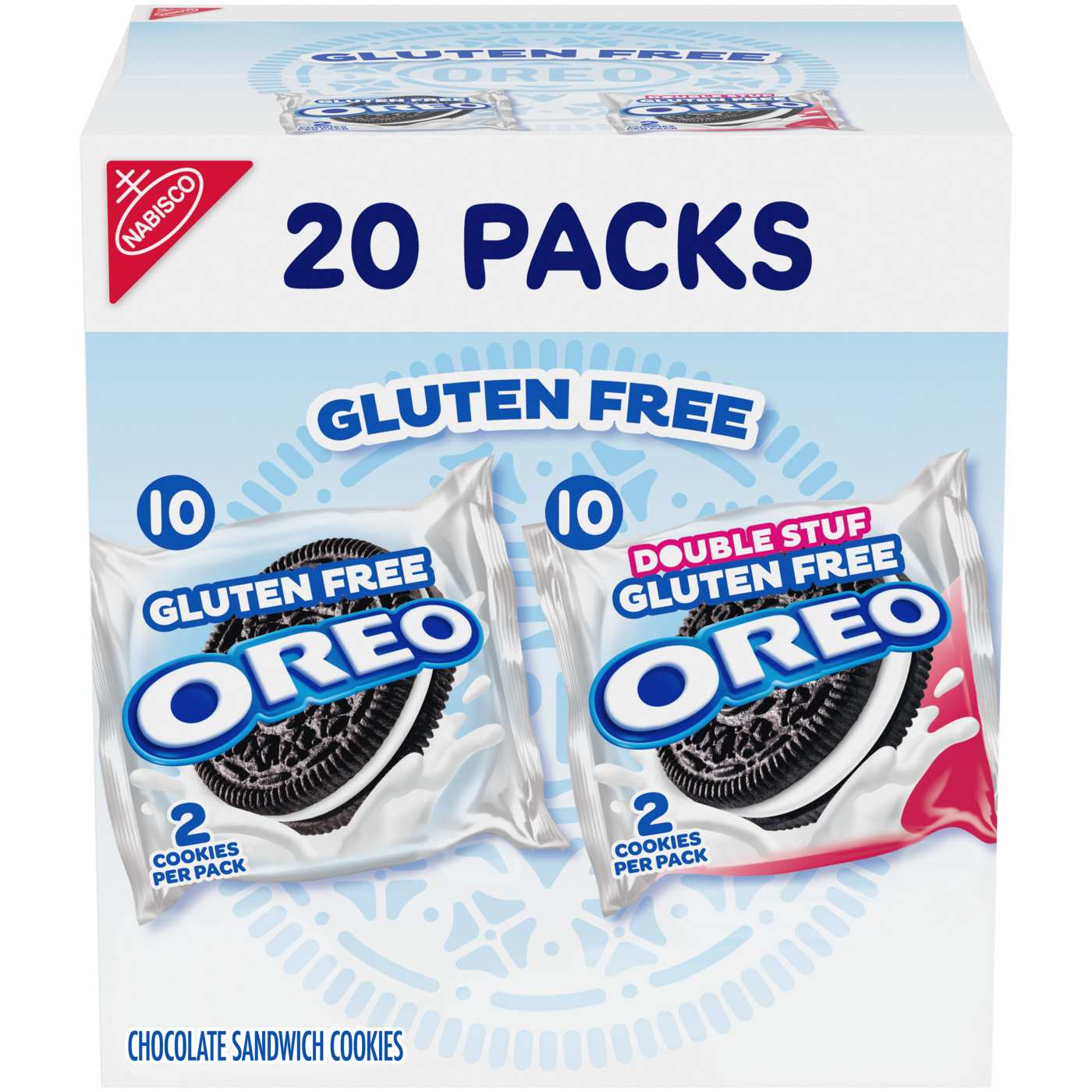 OREO Gluten Free Original & Double Stuf Chocolate Sandwich Cookies Variety Pack; image 1 of 11