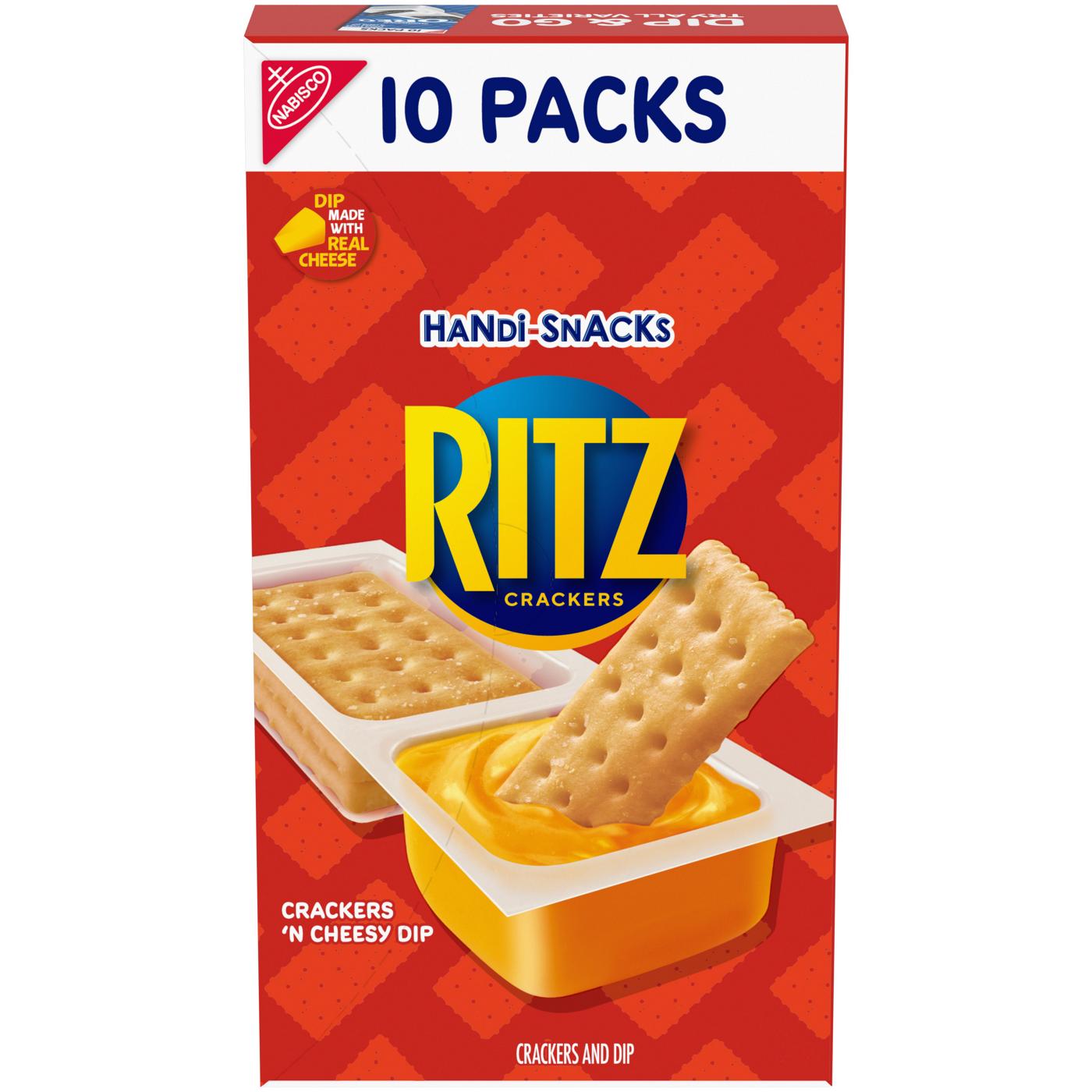 Handi-Snacks RITZ Crackers 'N Cheesy Dip Snack Packs; image 1 of 10