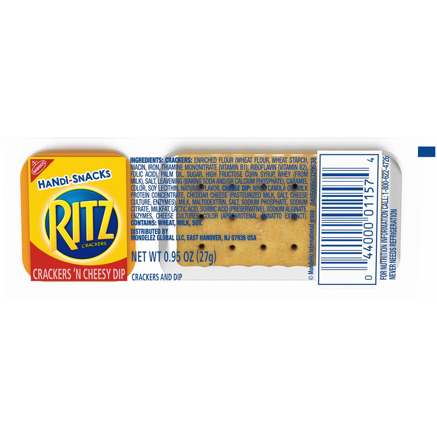 Handi-Snacks RITZ Crackers 'N Cheesy Dip Snack Packs; image 6 of 10