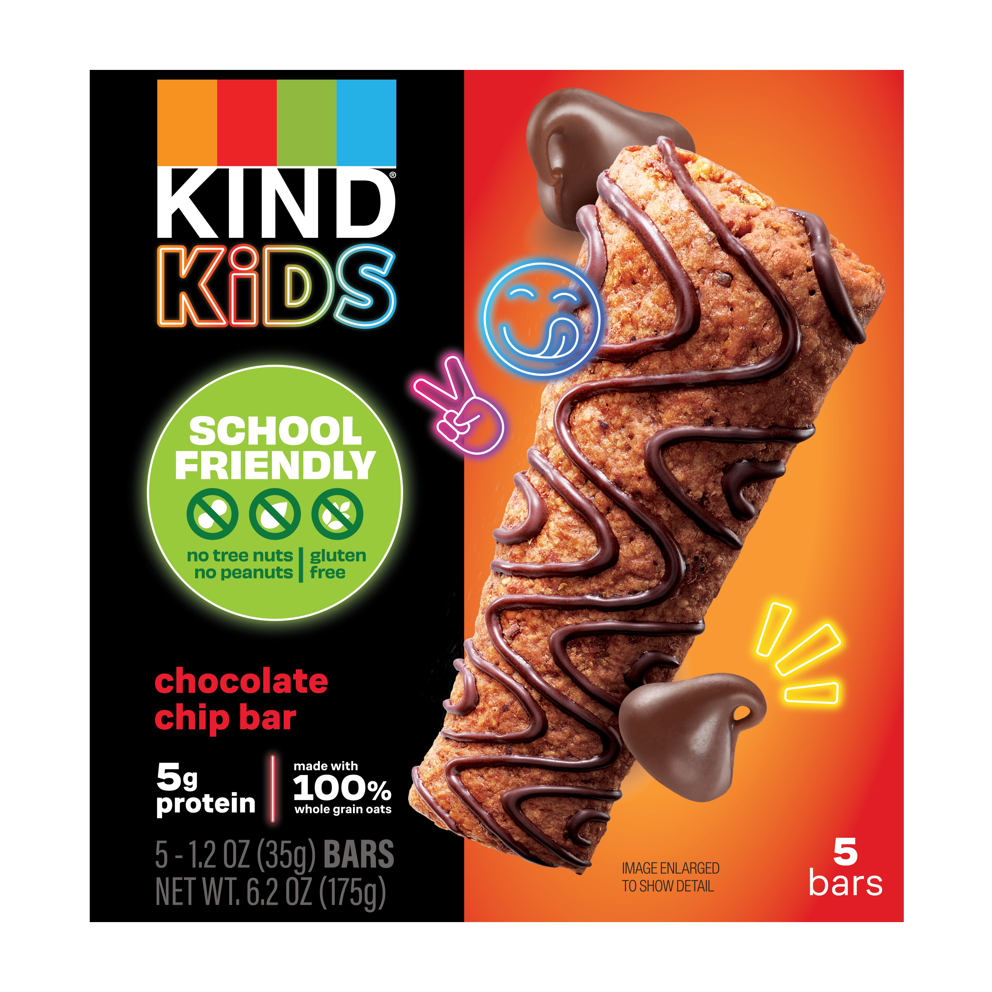 Kind Kids Chocolate Chip Oat Bars - Shop Granola & snack bars at H-E-B