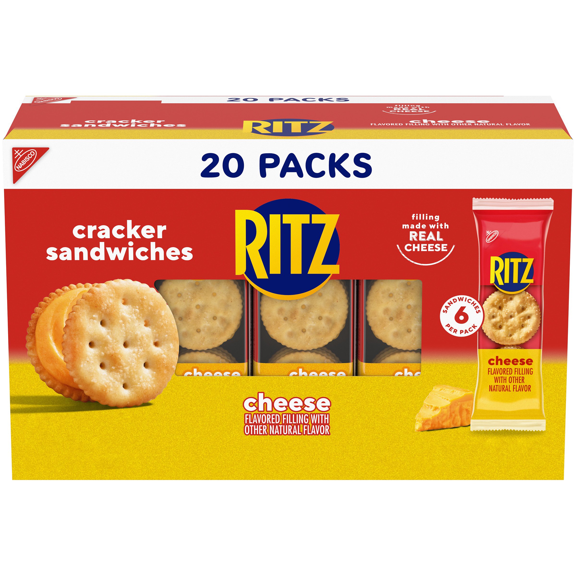 Nabisco Ritz Cheese Cracker Sandwiches Multipack Shop Crackers