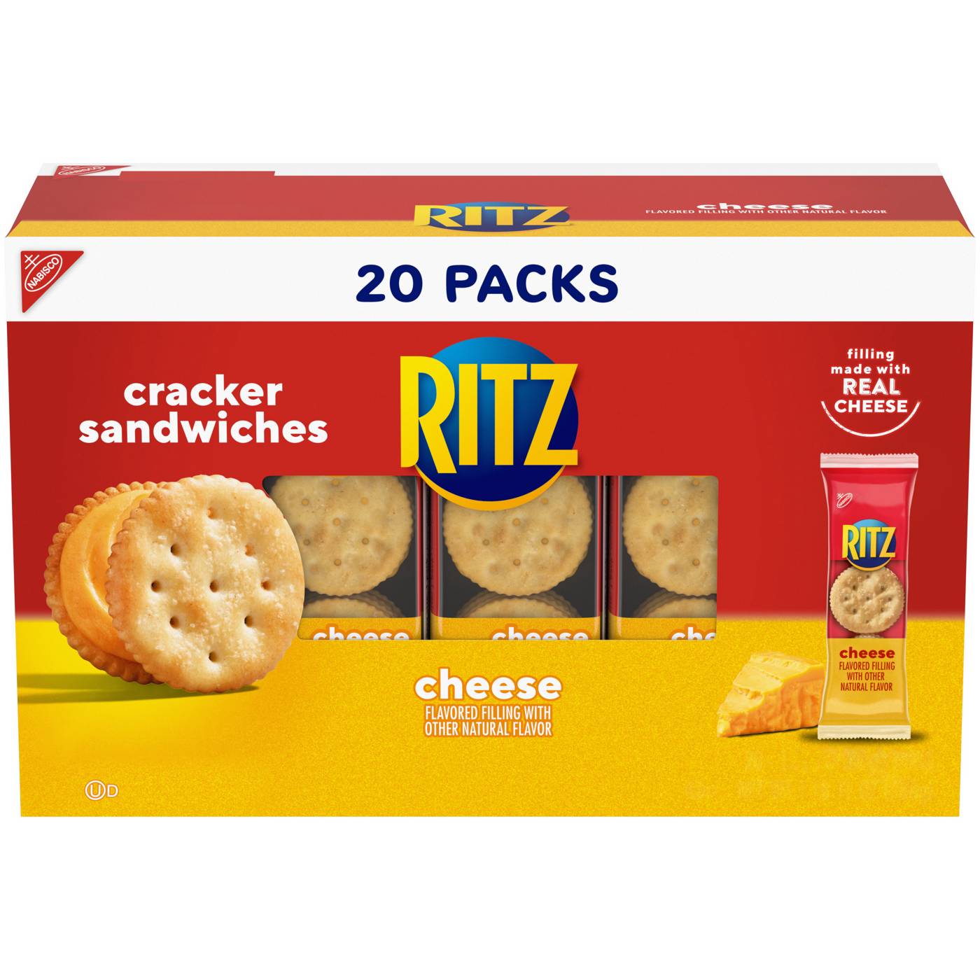 Ritz Cheese Sandwich Crackers Snack Packs; image 1 of 9