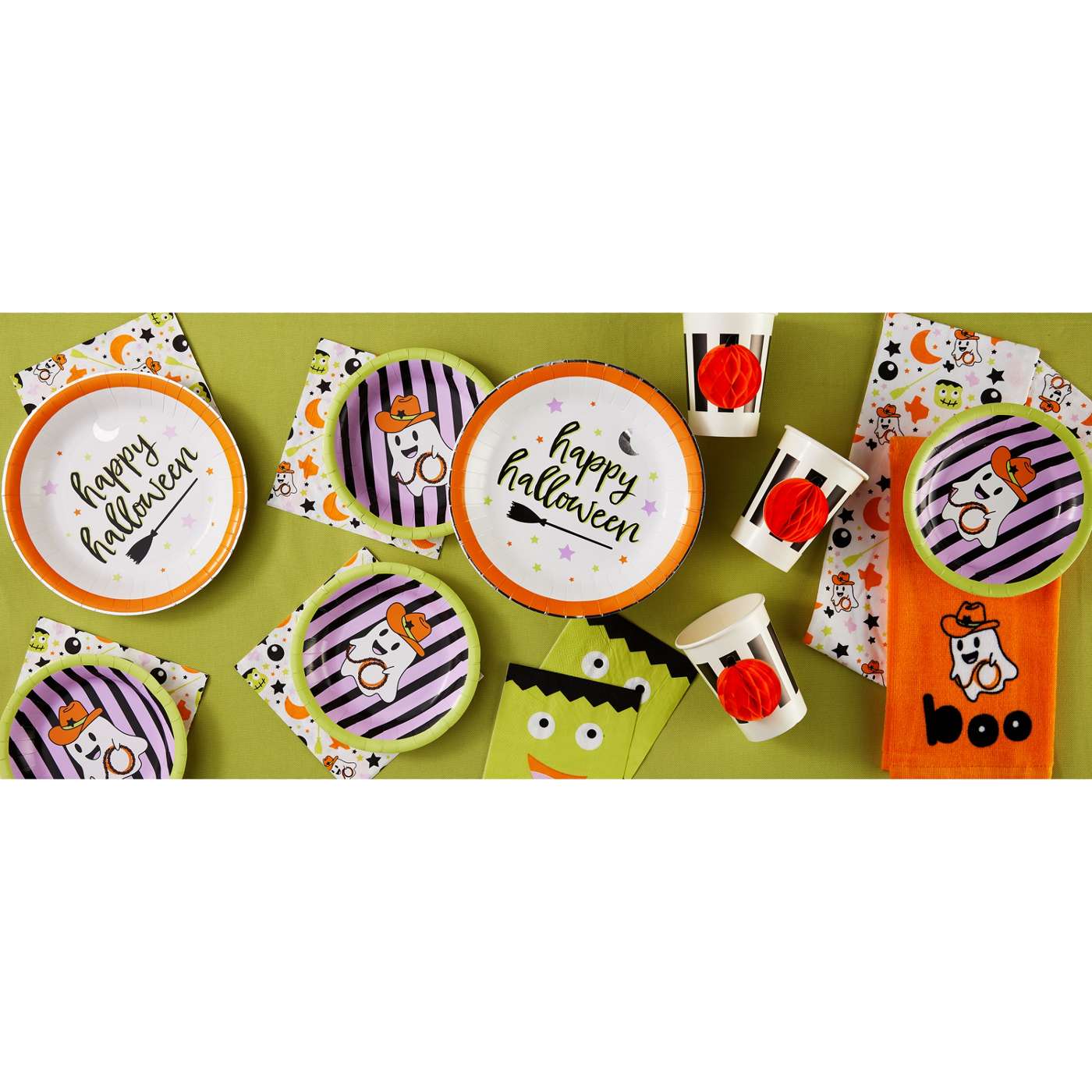 Destination Holiday Halloween Honeycomb Pumpkin Paper Cups, 12 oz; image 2 of 2