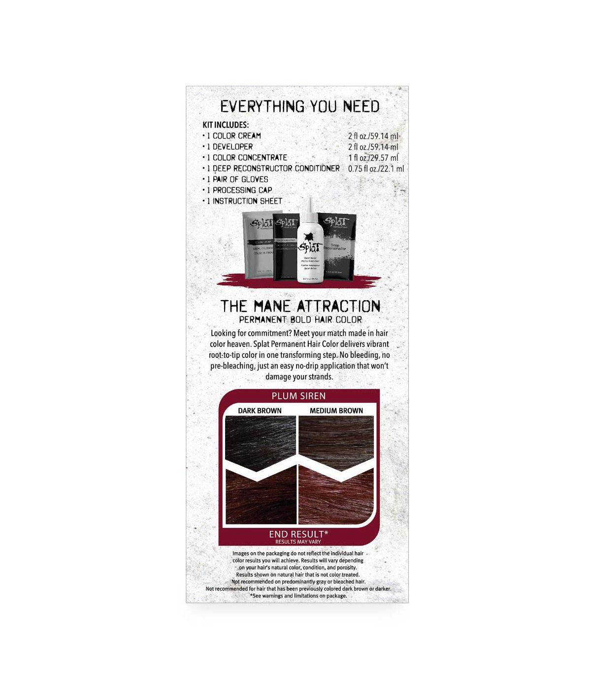 Splat Double Lift Hair Color Kit - Plum Siren; image 4 of 5