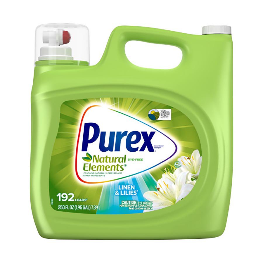 Purex Natural Elements HE Liquid Laundry Detergent, 192 Loads Linen