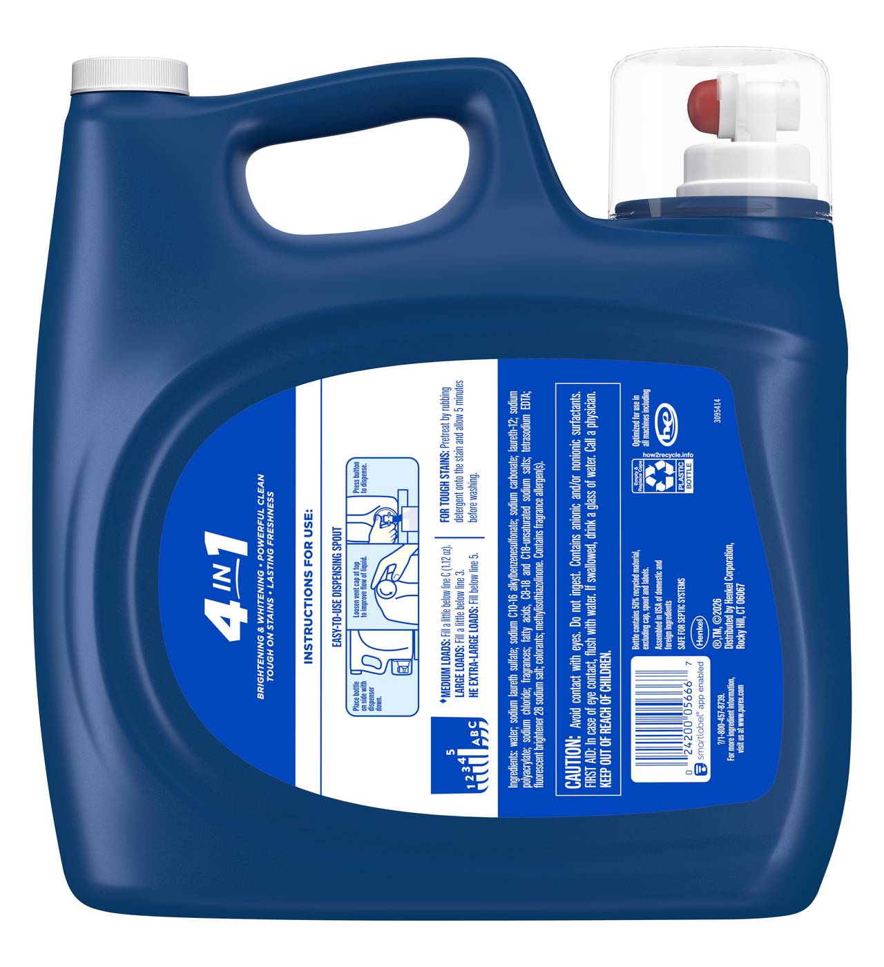 Purex Liquid Laundry Detergent, 200 Loads - Fresh Mountain Breeze; image 2 of 2