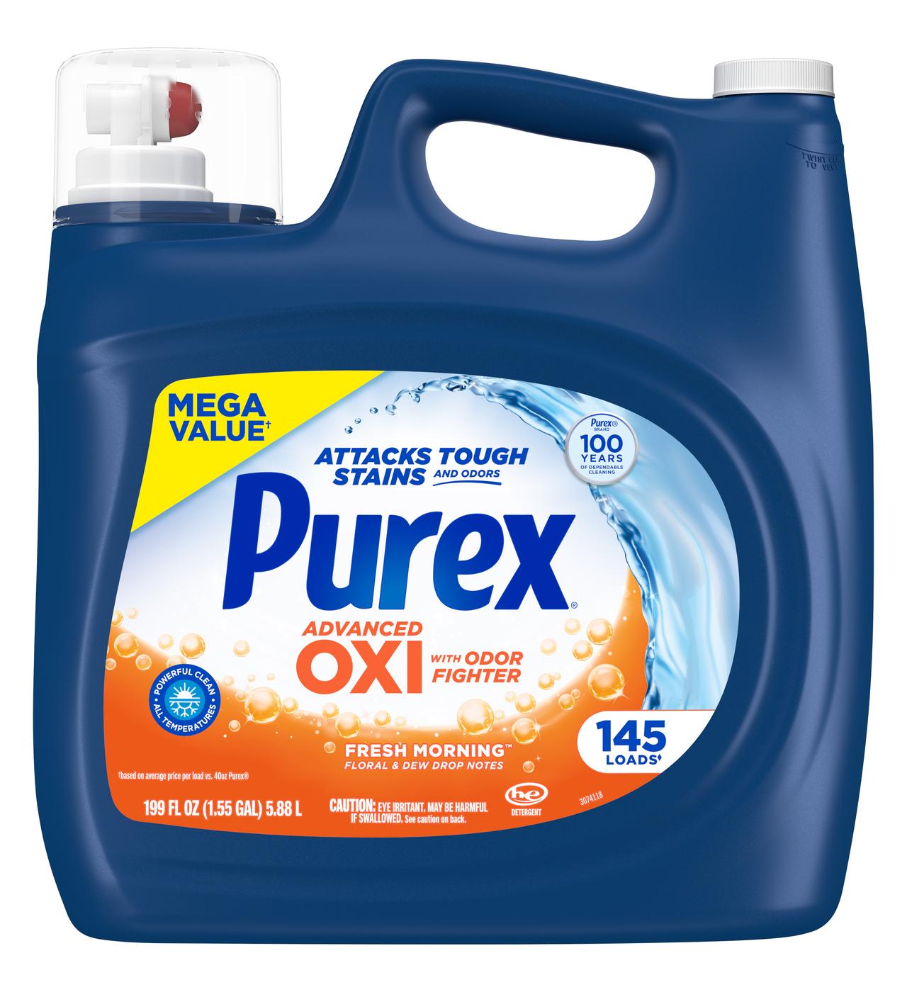 Purex Liquid Laundry Detergent Plus OXI Stain Defense Technology, 145 Loads; image 1 of 2