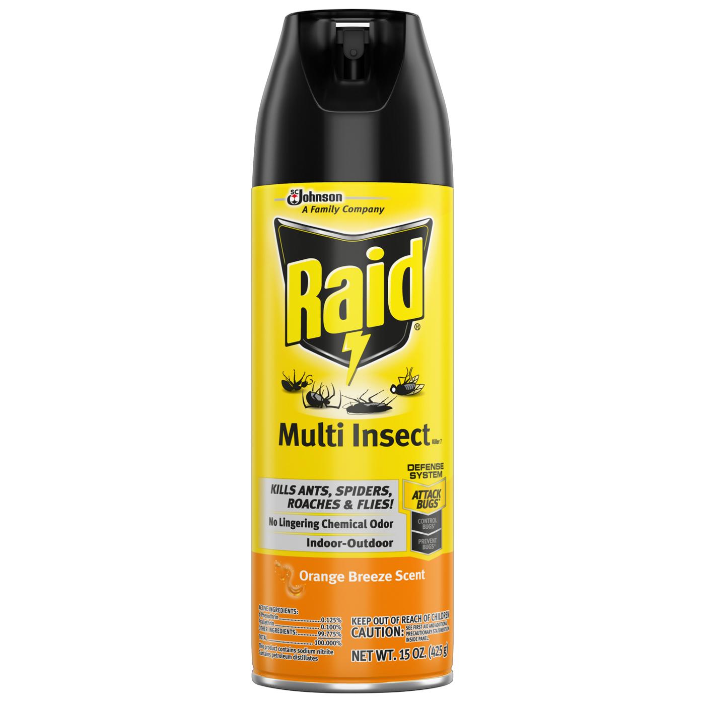 Raid Multi Insect Killer - Orange Breeze; image 1 of 2