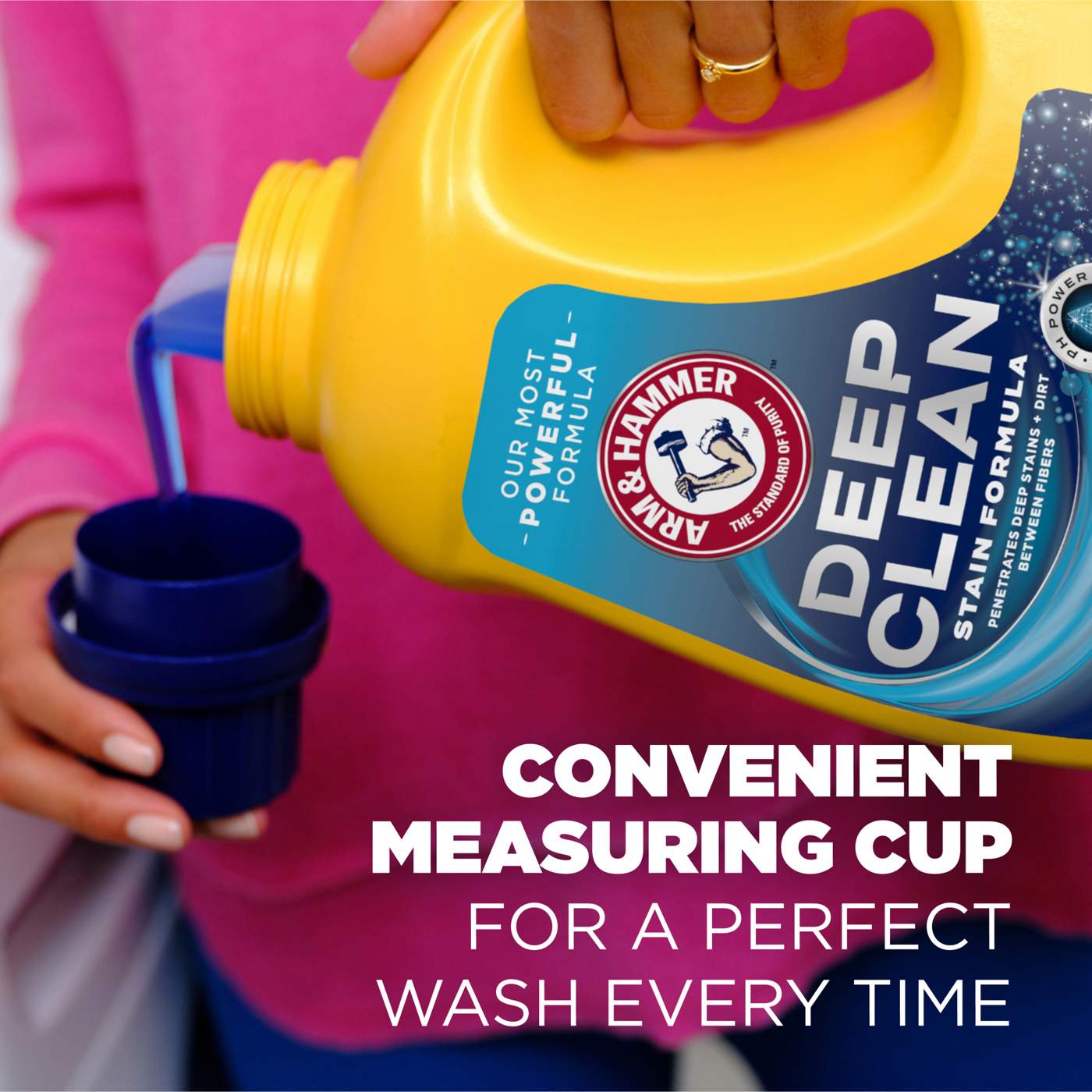 Arm & Hammer Deep Clean Stain HE Liquid Laundry Detergent, 68 Loads - Sparkling Clean; image 2 of 13