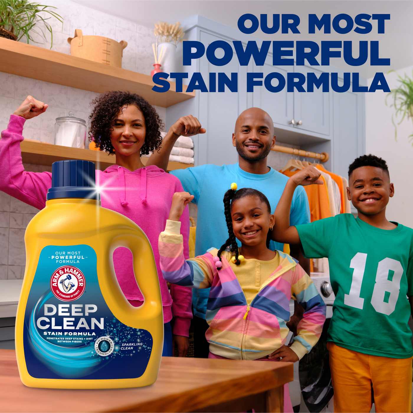 Arm & Hammer Deep Clean Stain HE Liquid Laundry Detergent, 68 Loads - Sparkling Clean; image 12 of 13