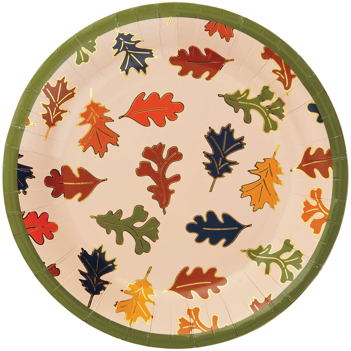 Destination Holiday Fall  All Over TossLeaves Paper Plates, 9"; image 1 of 2