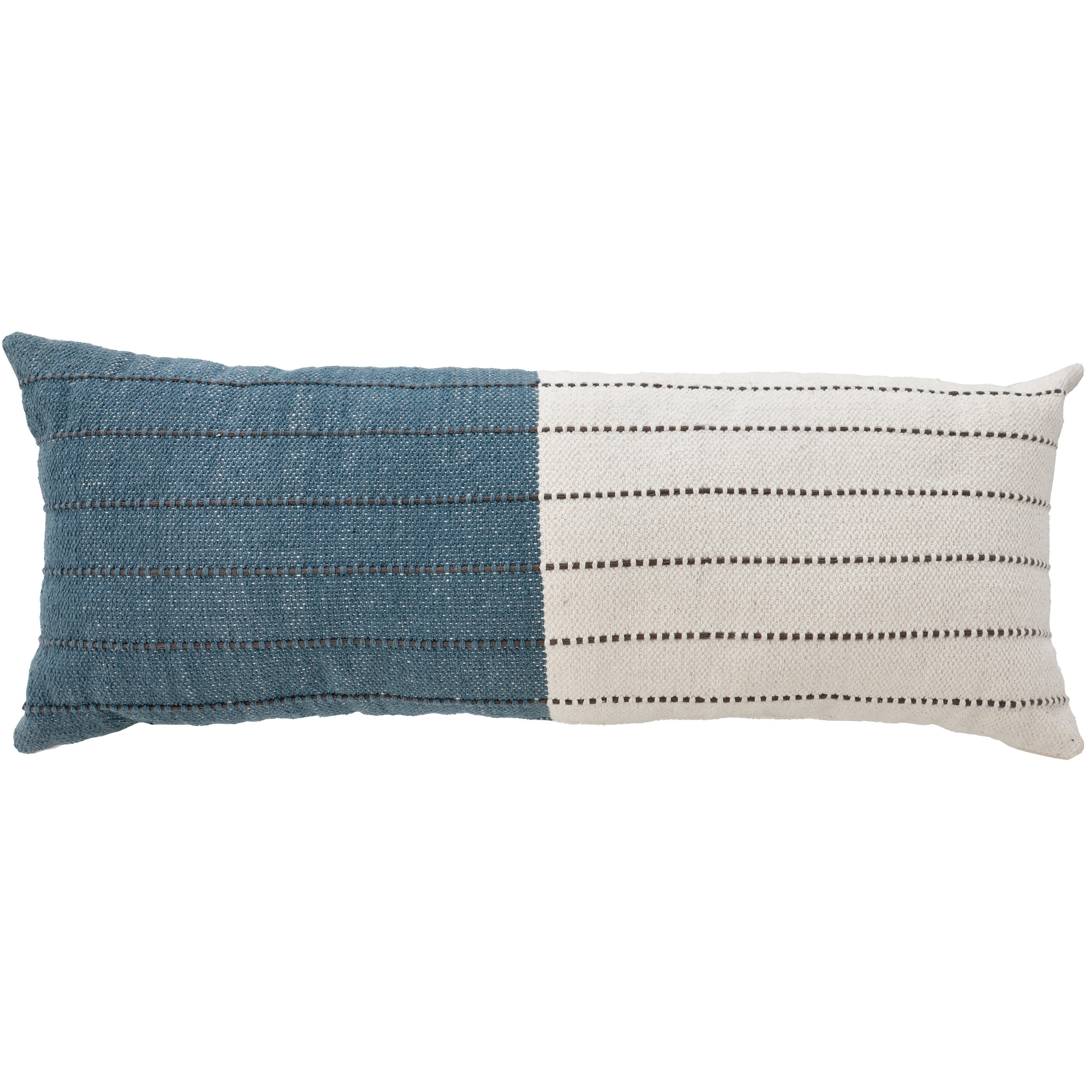 Haven + Key StripeTextured Lumbar Throw Pillow Orion Blue Shop Pillows at HEB