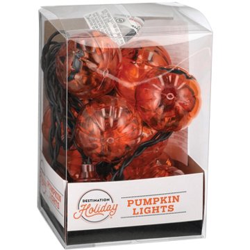 Destination Holiday Halloween Pumpkin String Lights, 10 ct