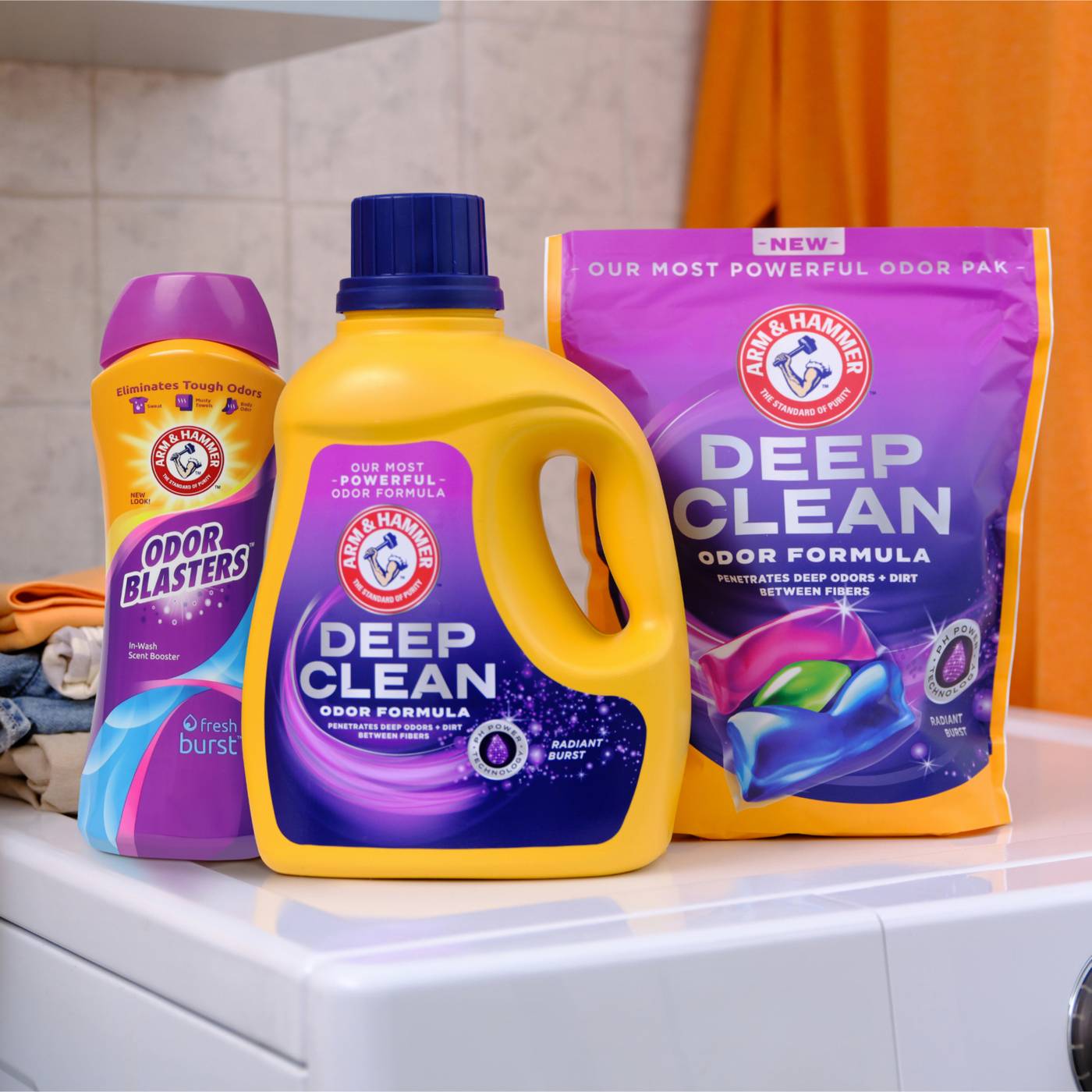 Arm & Hammer Deep Clean Odor HE Liquid Laundry Detergent, 24 Loads - Radiant Burst; image 3 of 13