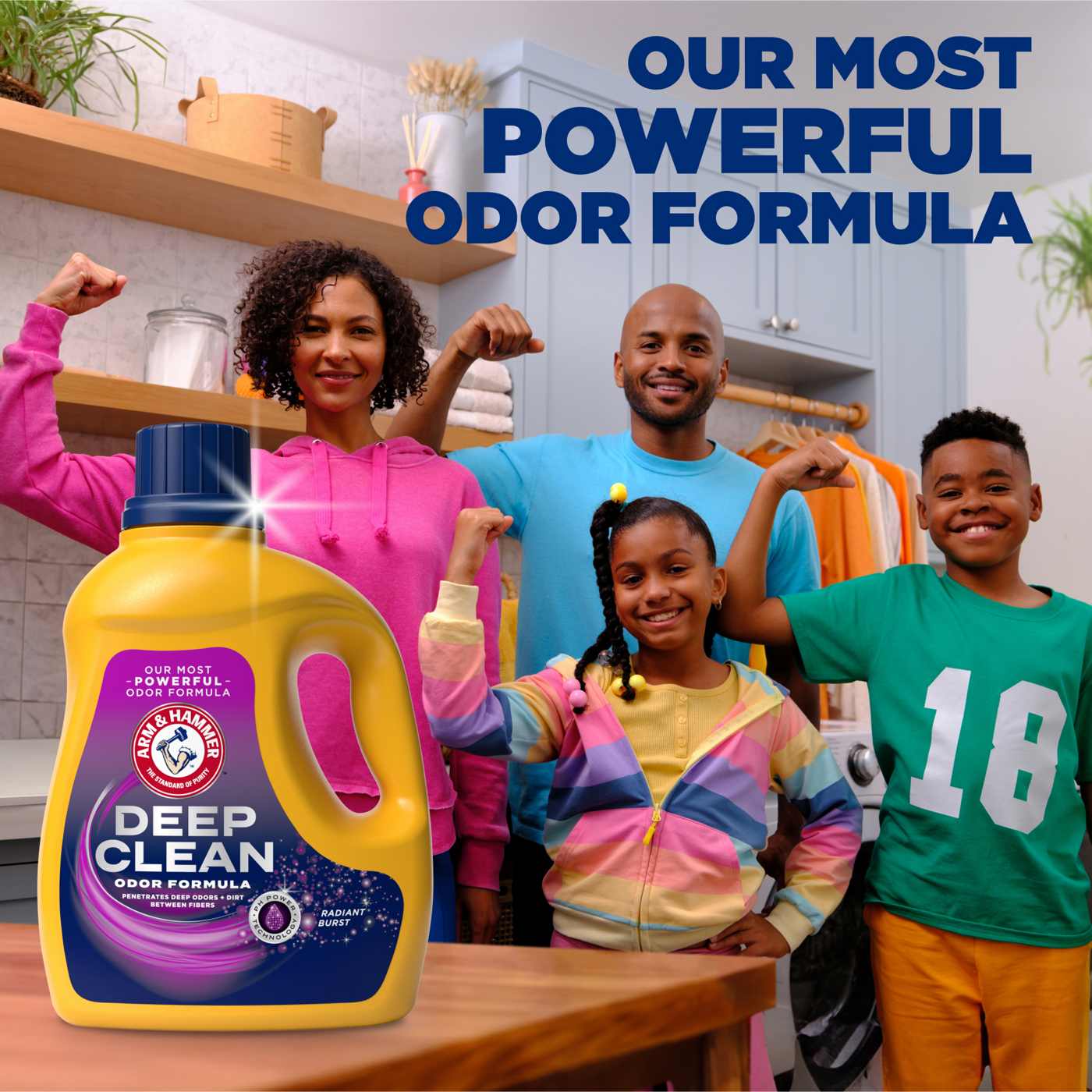 Arm & Hammer Deep Clean Odor HE Liquid Laundry Detergent, 24 Loads - Radiant Burst; image 5 of 13