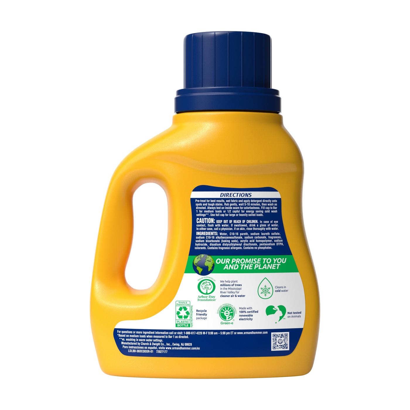 Arm & Hammer Deep Clean Odor HE Liquid Laundry Detergent, 24 Loads - Radiant Burst; image 8 of 13