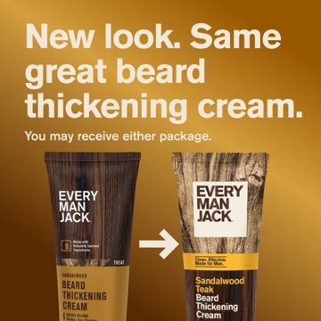 Every Man Jack Beard Thickening Cream - Sandalwood, 2.8 oz