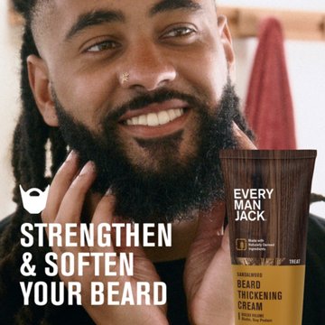 Every Man Jack Beard Thickening Cream - Sandalwood, 2.8 oz