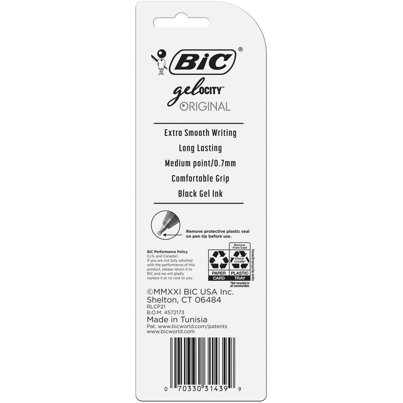 BIC Gel-ocity Original 0.7mm Gel Pens - Black Ink; image 2 of 2