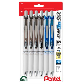 Pentel EnerGel Pearl 0.7mm Gel Pens - Assorted Ink