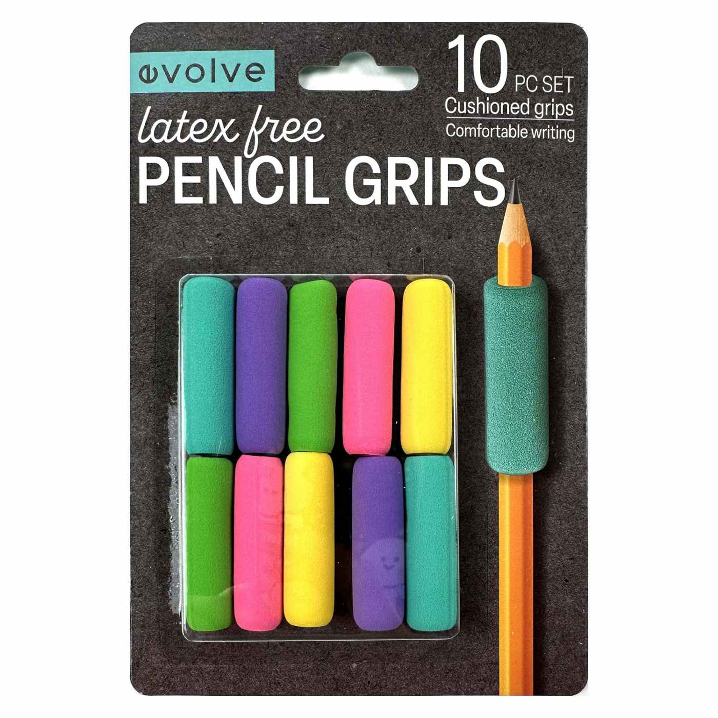 Evolve Latex Free Pencil Grips - Multi Color; image 1 of 2