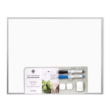 U Brands Metal Frame Dry Erase Board, 16" x 20"