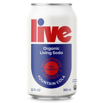 LIVE Soda Organic Probiotic Cola