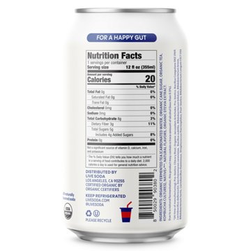 LIVE Soda Organic Probiotic Cola