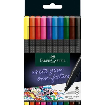 Faber-Castell Grip Fineliner Pens - Assorted Ink