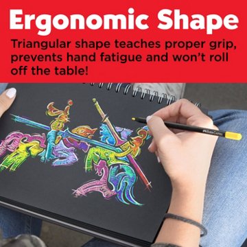 Faber-Castell Black Edition Color Pencils - Neon & Pastel, 12 pk