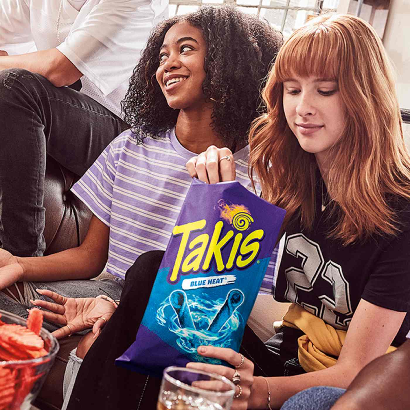 Takis Blue Heat Hot Chili Pepper Rolled Tortilla Chips Fiesta Size Bag; image 4 of 8