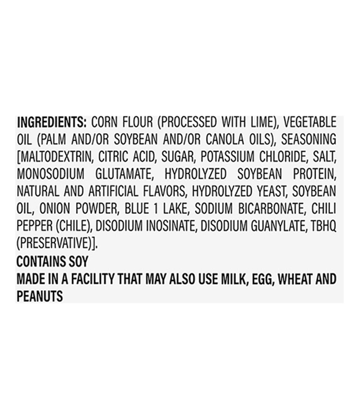 Takis Blue Heat Hot Chili Pepper Rolled Tortilla Chips Fiesta Size Bag; image 6 of 8