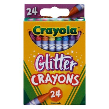 Crayola Glitter Crayons, 24 pk