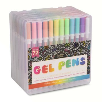 Scribble & Scribe Neon Doodle Gel Pen Set - Assorted Ink, 72 pk
