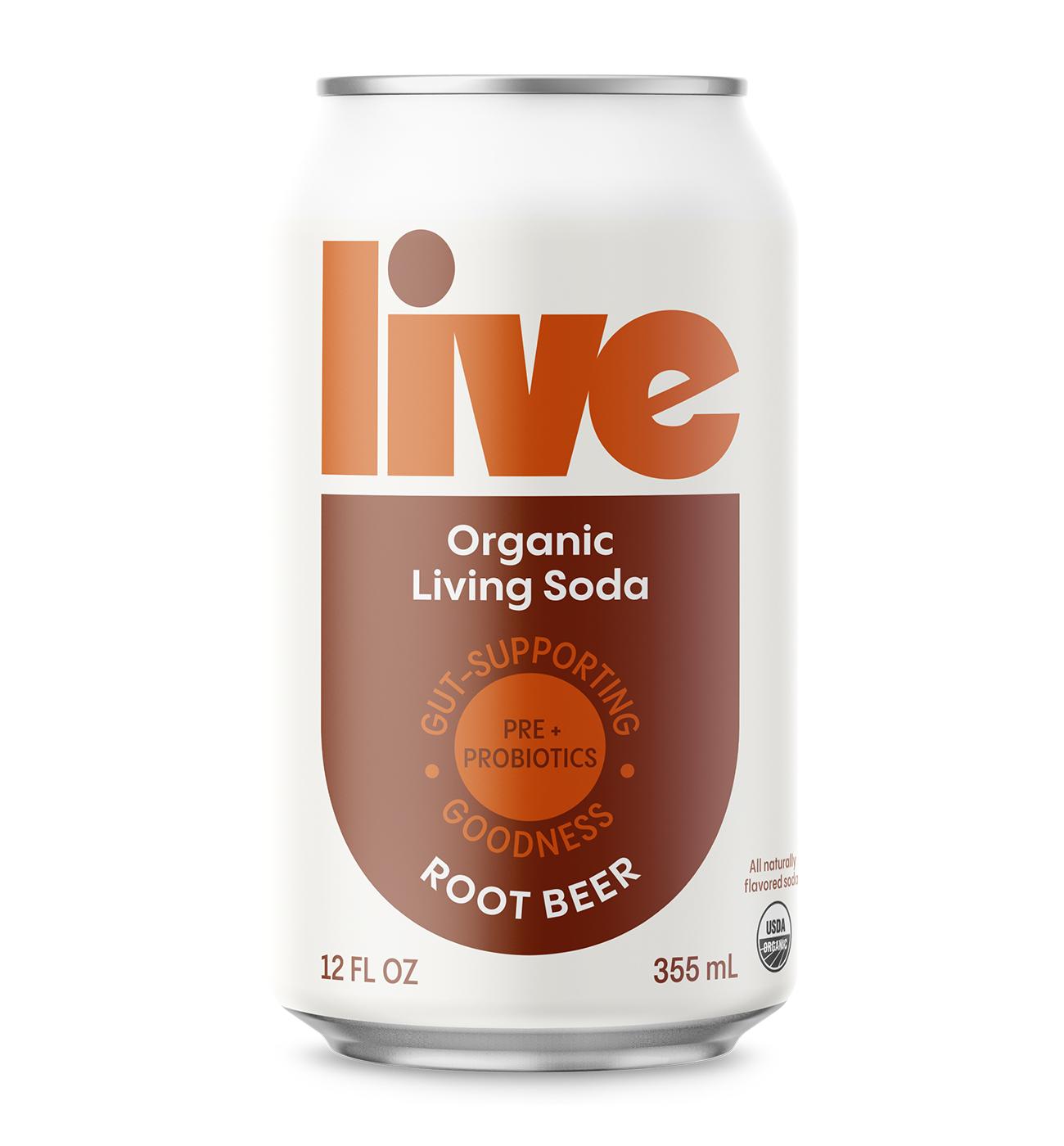 LIVE Soda Organic Probiotic Root Beer Shop Soda at HEB