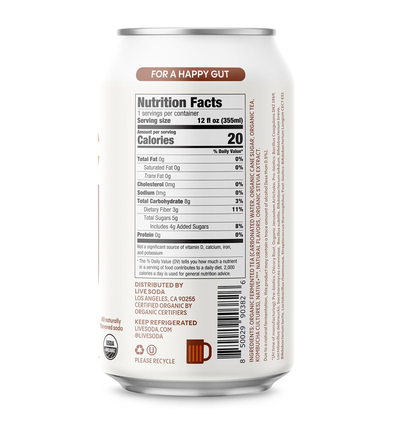 LIVE Soda Organic Probiotic Root Beer; image 4 of 5