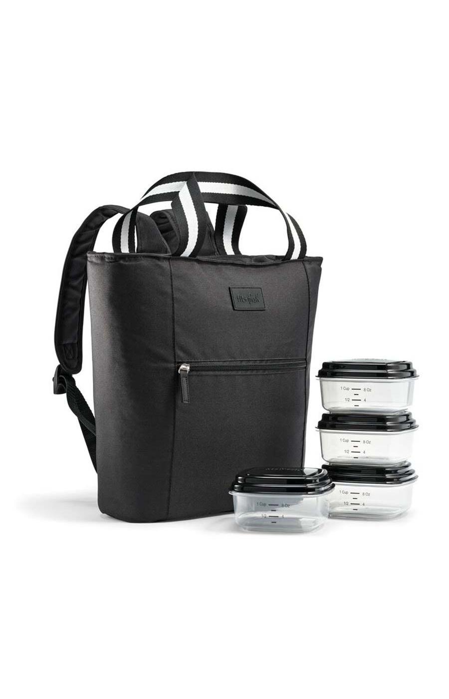 Fit + Fresh Layla Lunch Bag Kit - Black; image 2 of 2