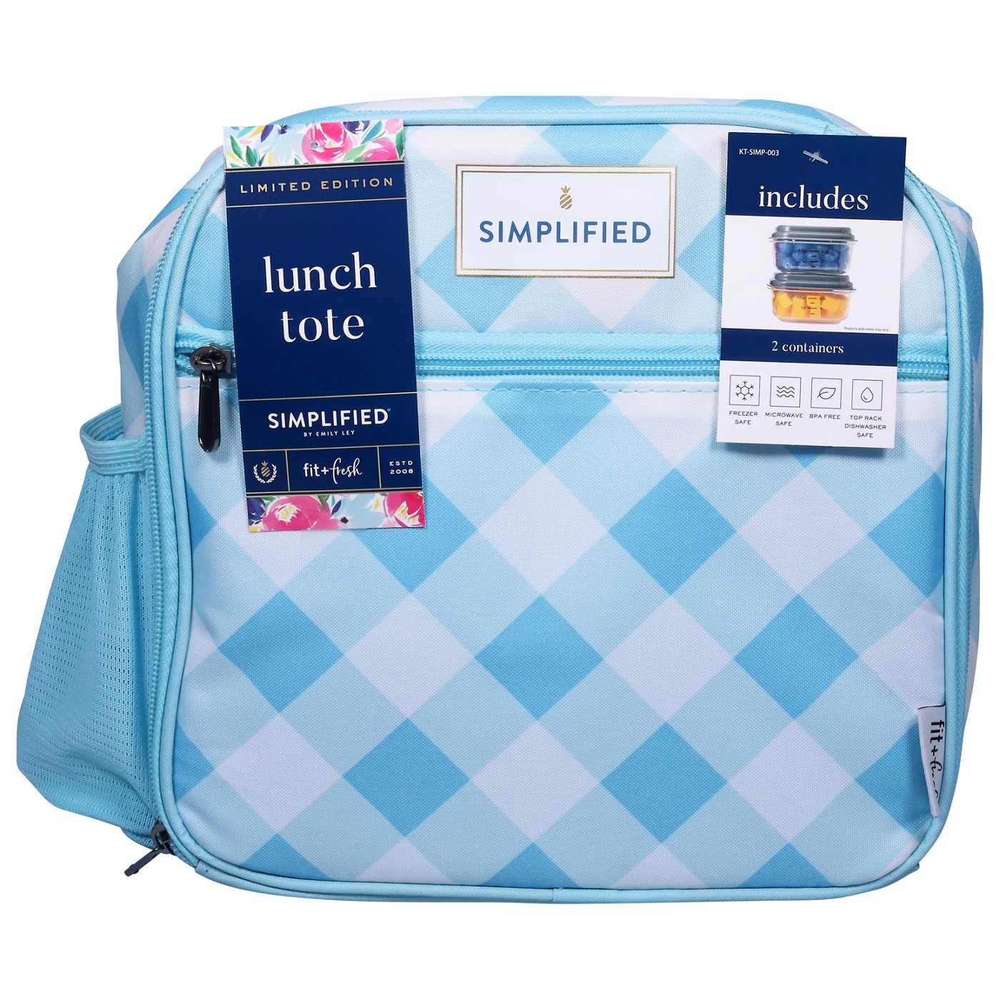 Fit + Fresh Simplified Townsend Lunch Bag Kit - Blue; image 1 of 2