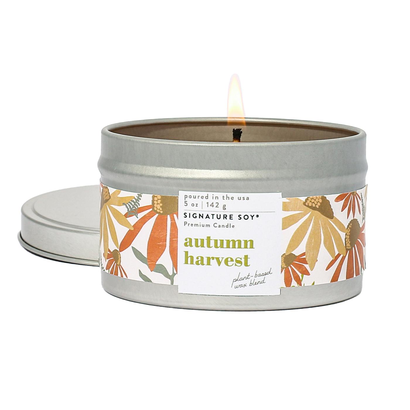 Signature Soy Autumn Harvest Scented Fall Candle; image 2 of 2