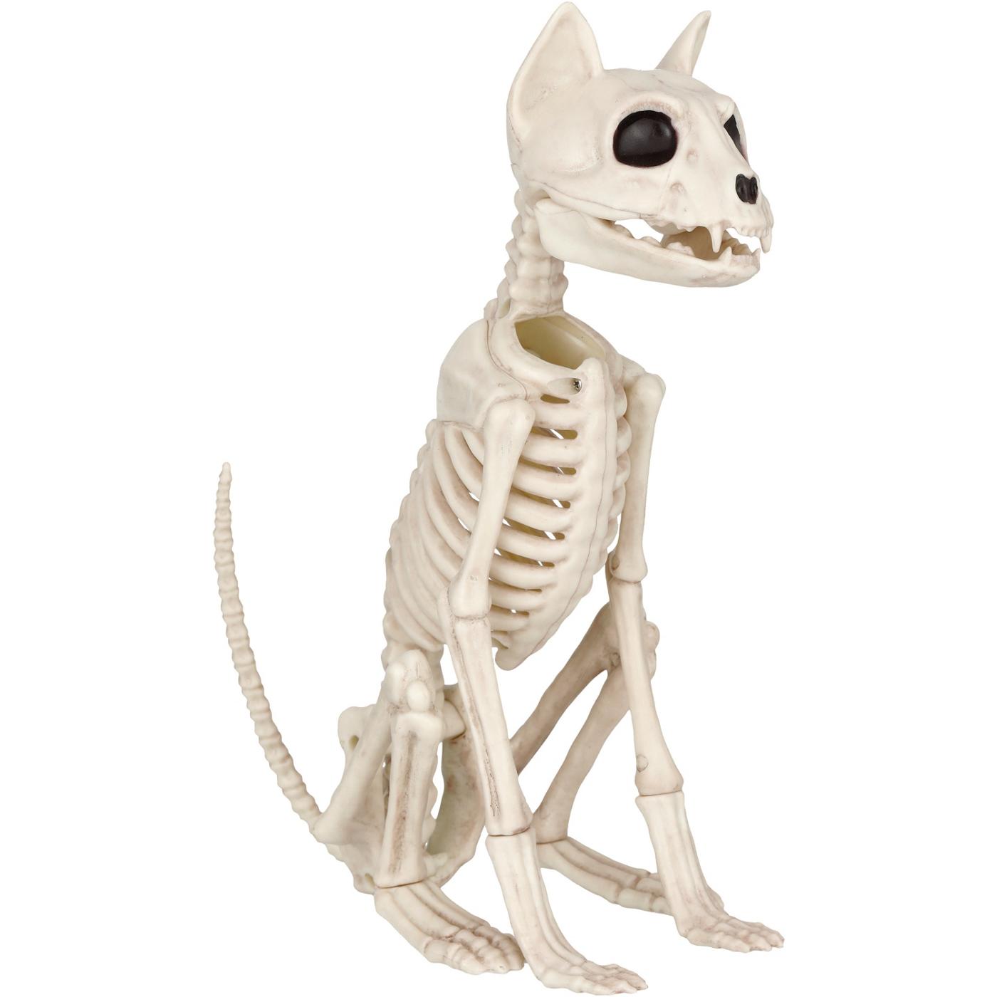 Destination Holiday Halloween Sitting Cat Skeleton; image 1 of 3