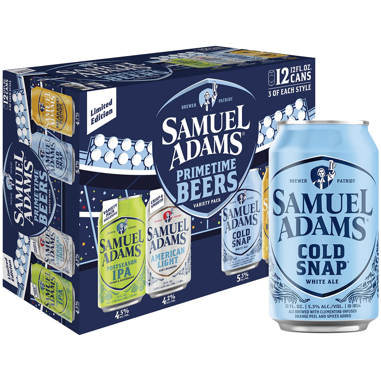 Samuel Adams Beers for Cheers Seasonal Variety Beer 12 pk Cans - Shop ...