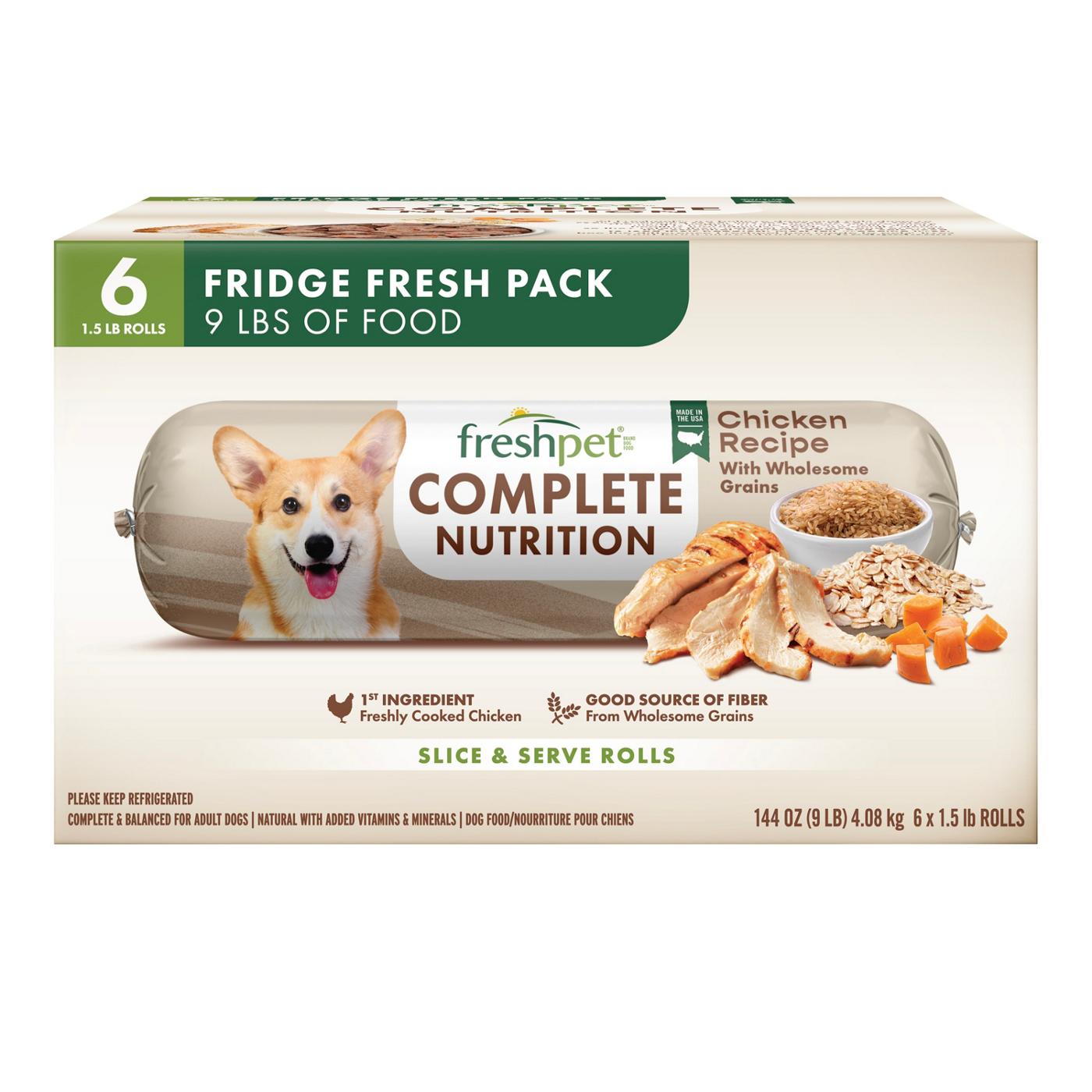 Freshpet Complete Nutrition Fresh Dog Food, Multipack - Chicken; image 1 of 2