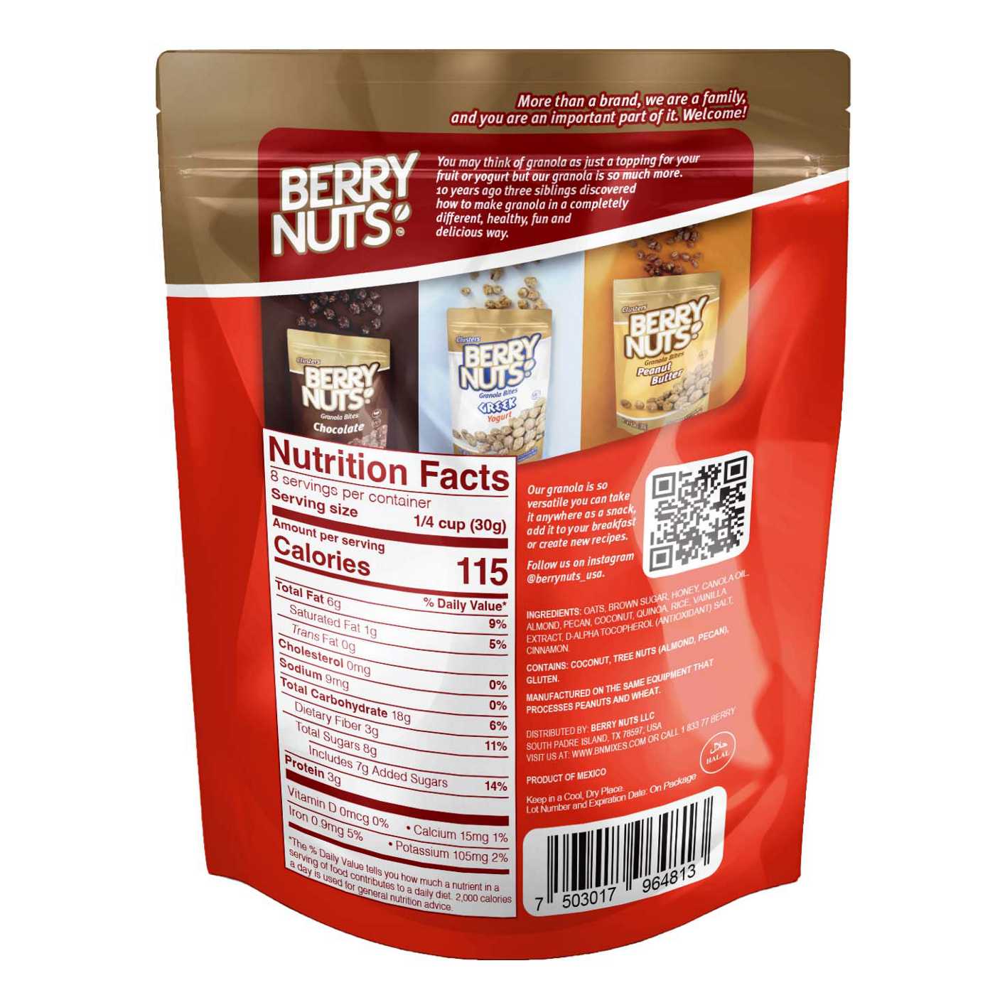 Berry Nuts Granola Pecans Almonds & Quinoa Shop Cereal at HEB