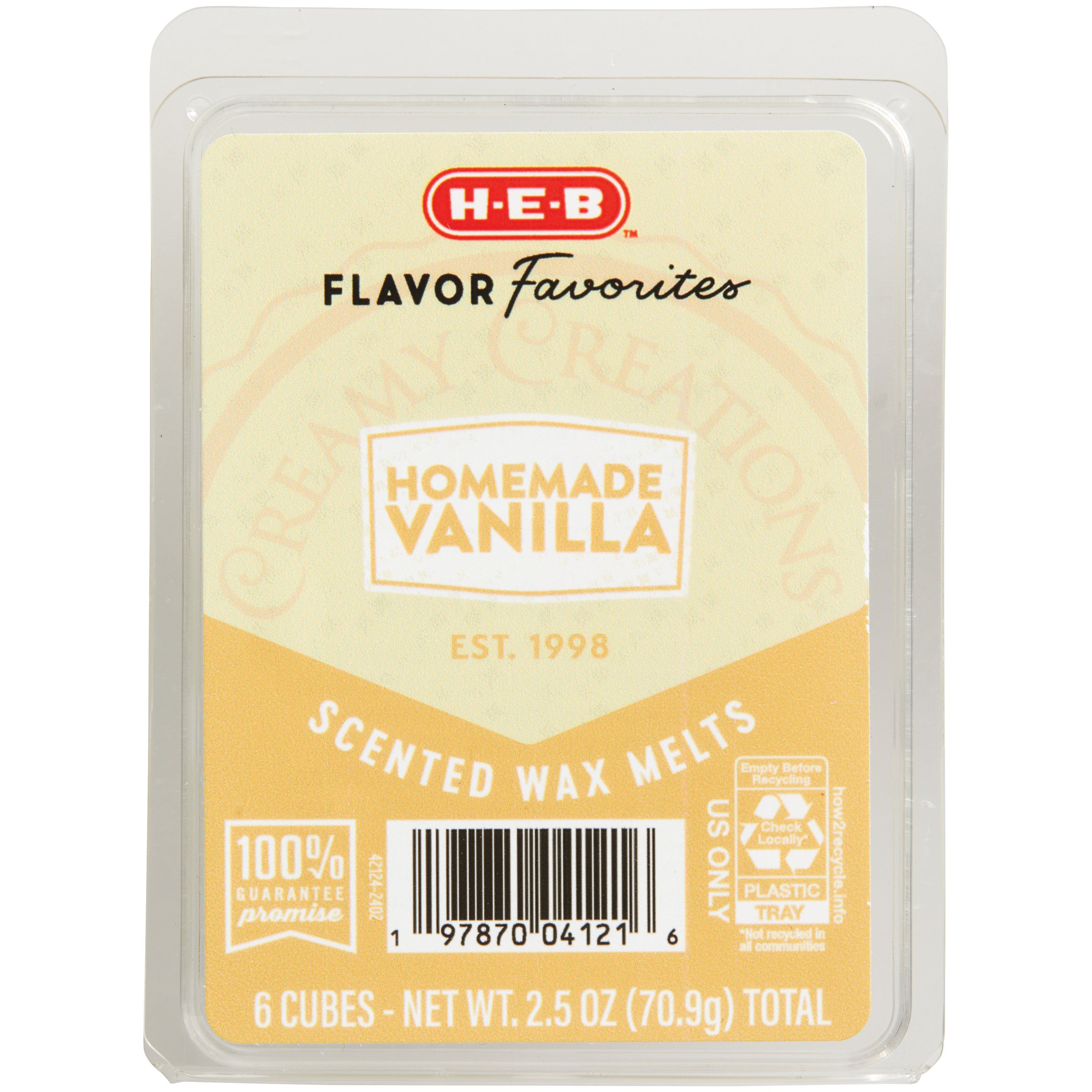 H-E-B Flavor Favorites Creamy Creations Homemade Vanilla Scented Wax ...