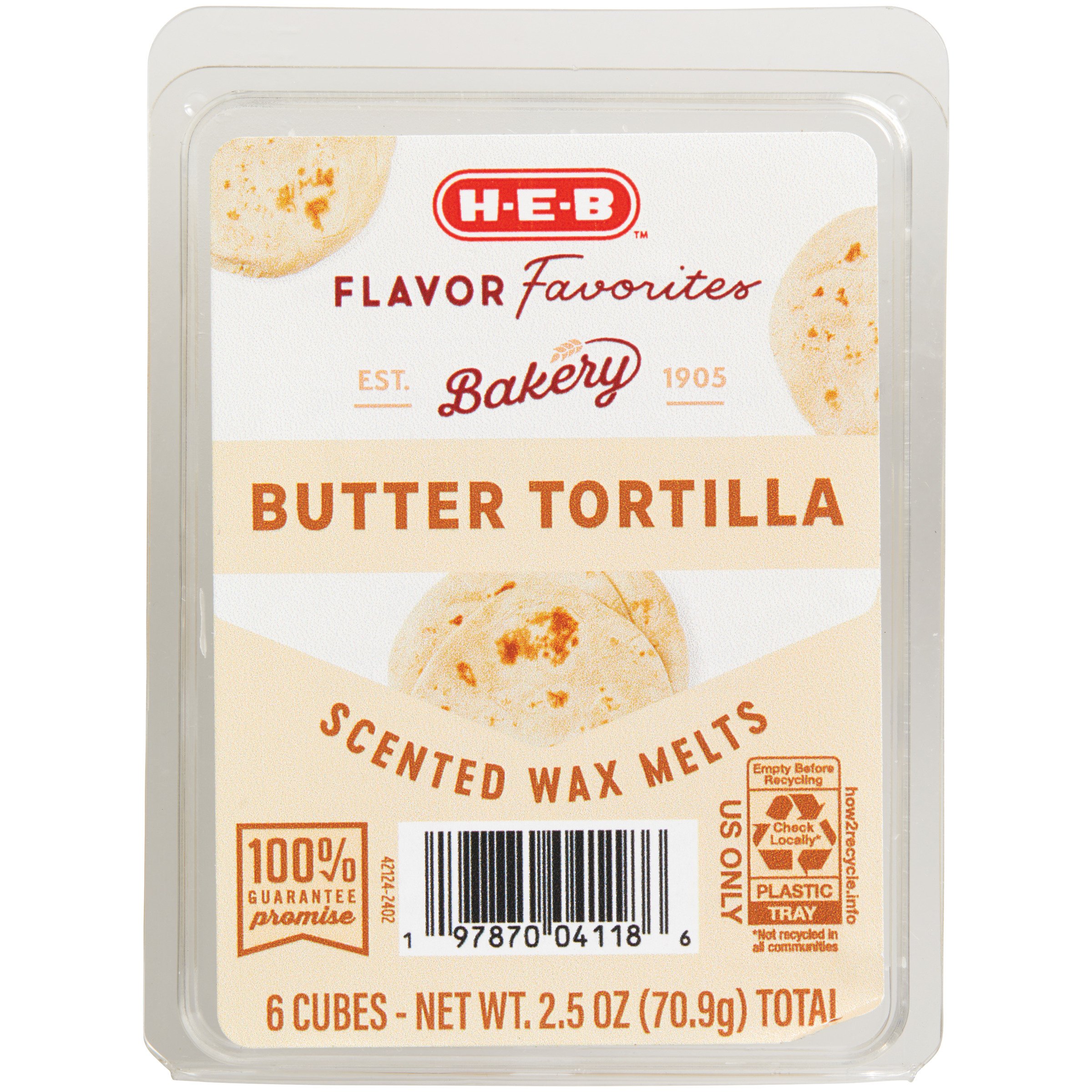 H-E-B Flavor Favorites Bakery Butter Tortilla Scented Wax Melts - Shop ...