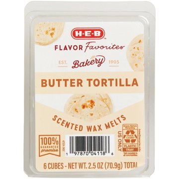 H-E-B Flavor Favorites Bakery Butter Tortilla Scented Wax Melts