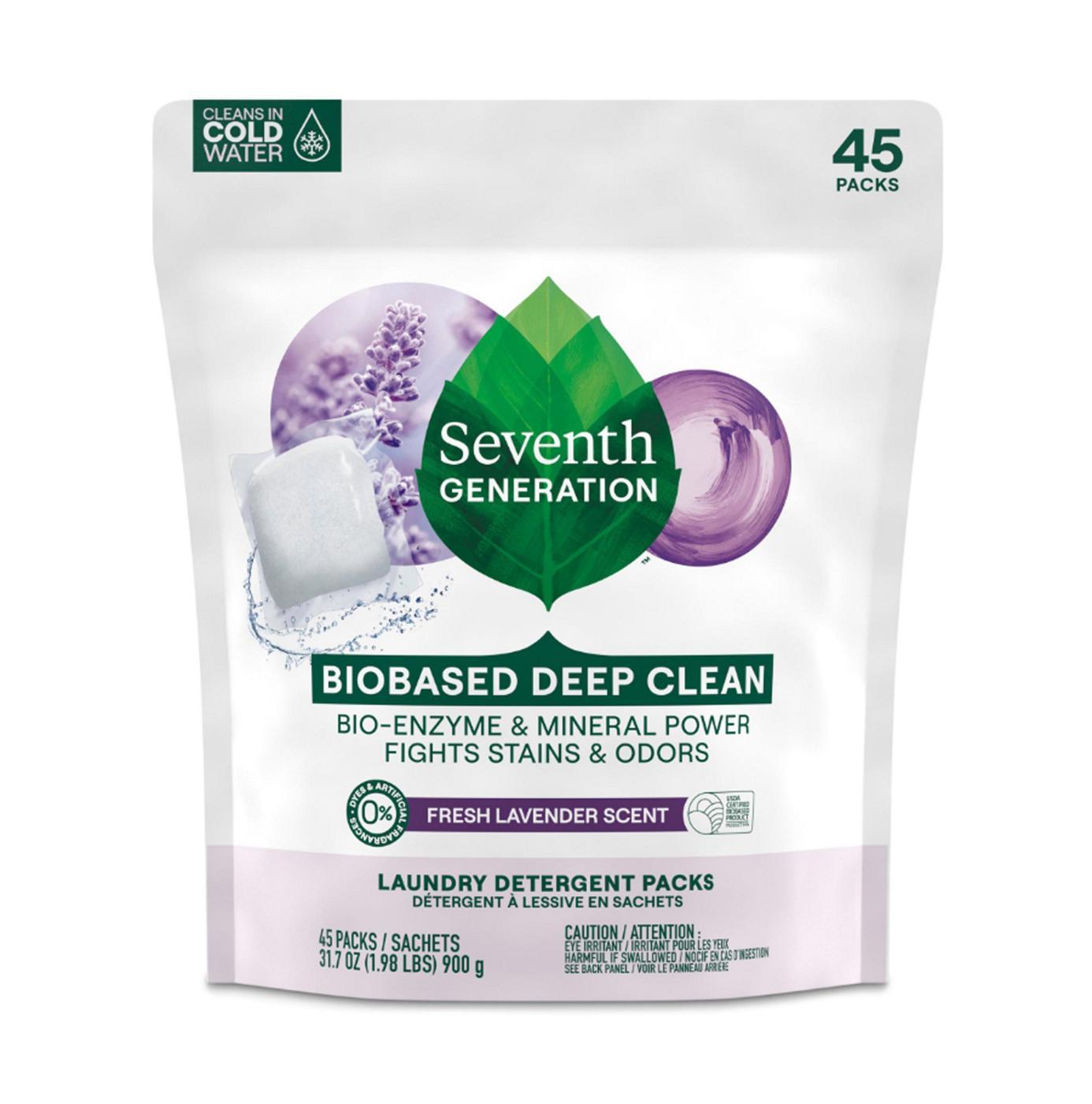 Seventh Generation Deep Clean Laundry Detergent Pacs - Lavender; image 1 of 2