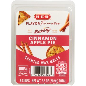 H-E-B Flavor Favorites Bakery Cinnamon Apple Pie Scented Wax Melts