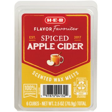 H-E-B Flavor Favorites Spiced Apple Cider Scented Wax Melts, 6 ct
